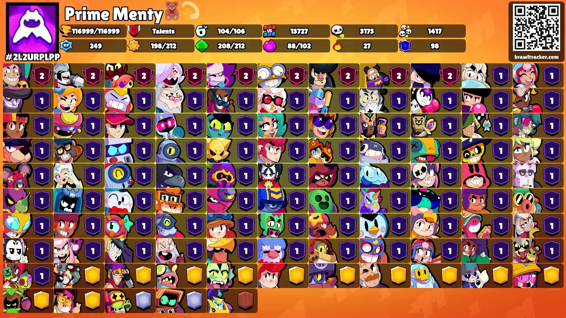 Prime Menty🧸💫's Ranks