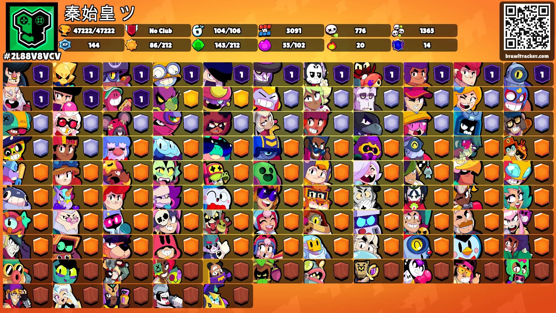 秦始皇 ツ's Ranks