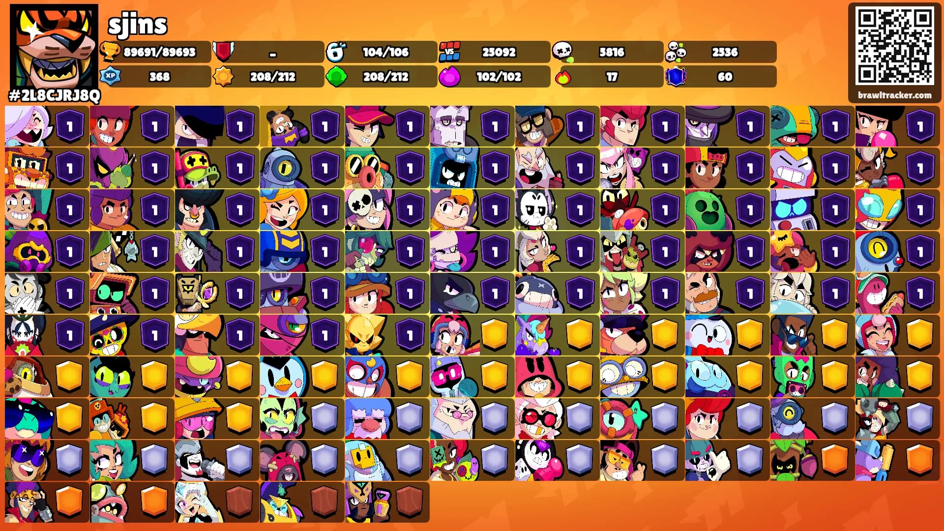 sjins's Ranks