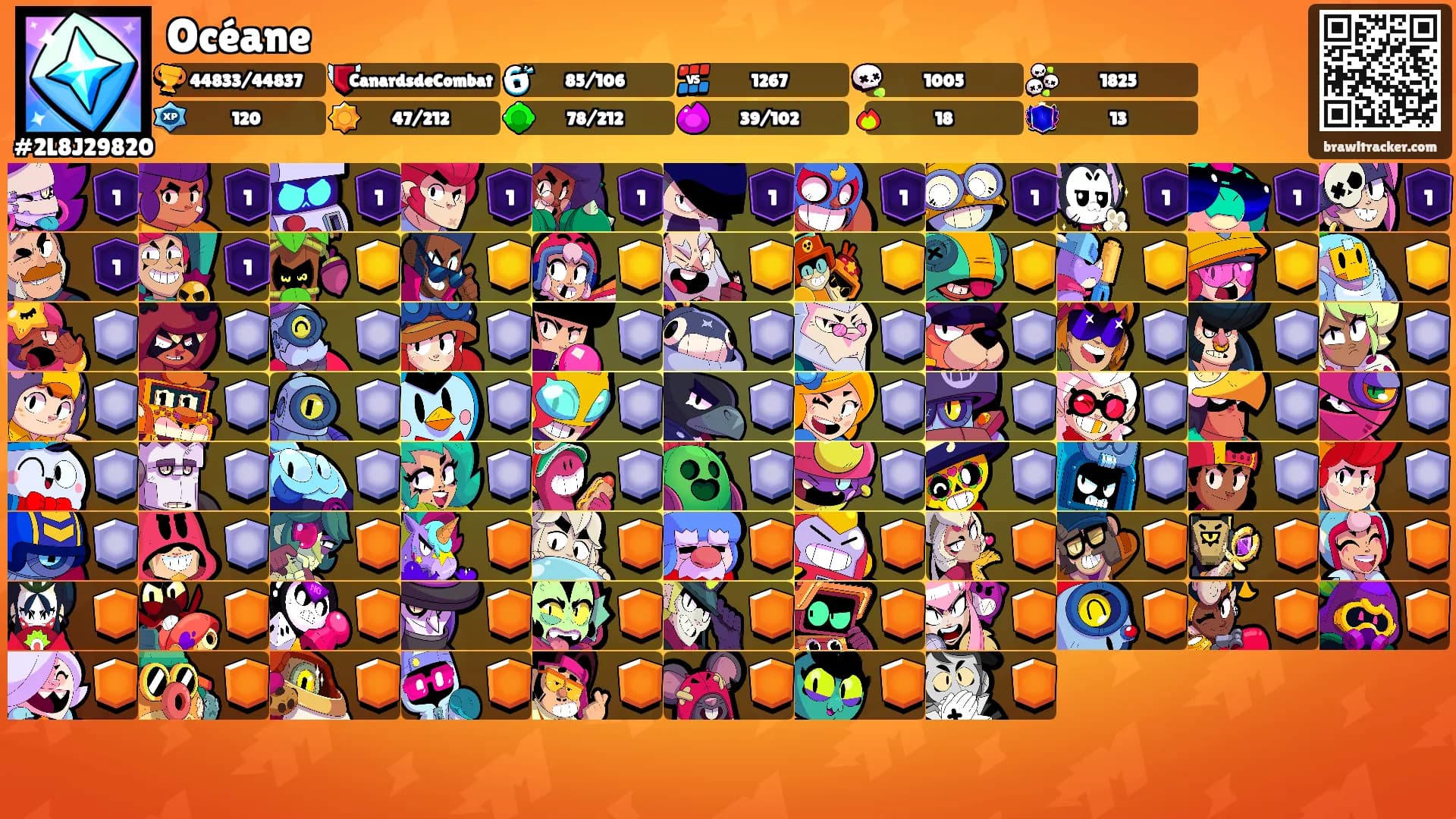 Océane's Ranks