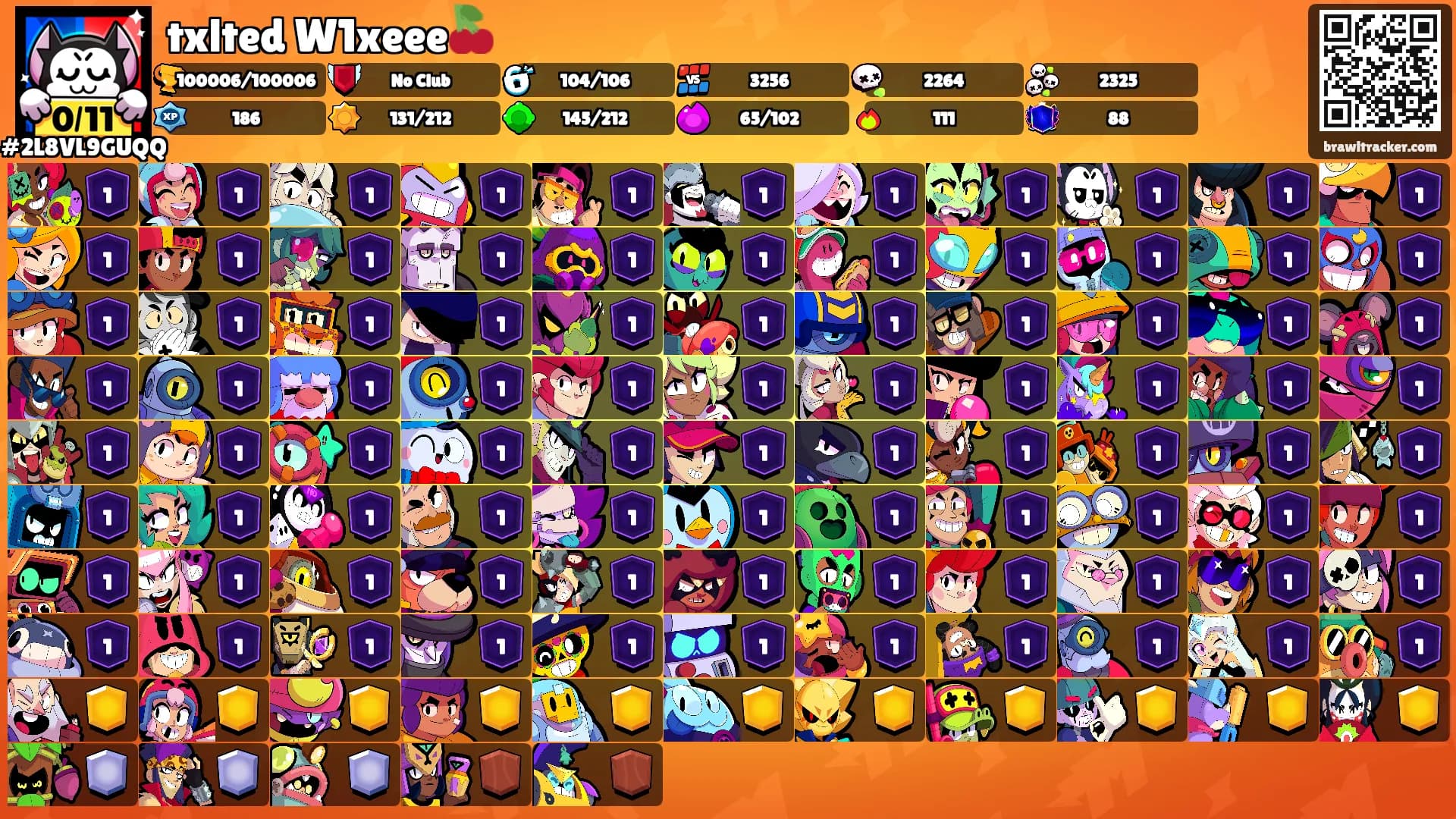 txlted W1xeee🍒's Ranks