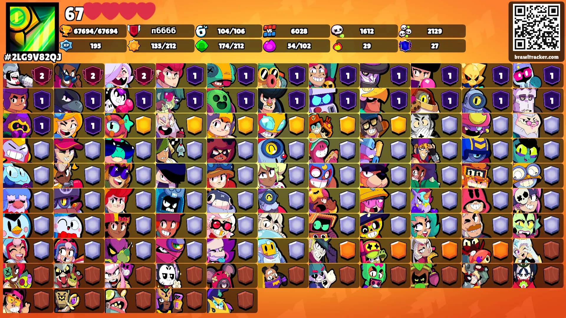 67❤️❤️❤️❤️'s Ranks