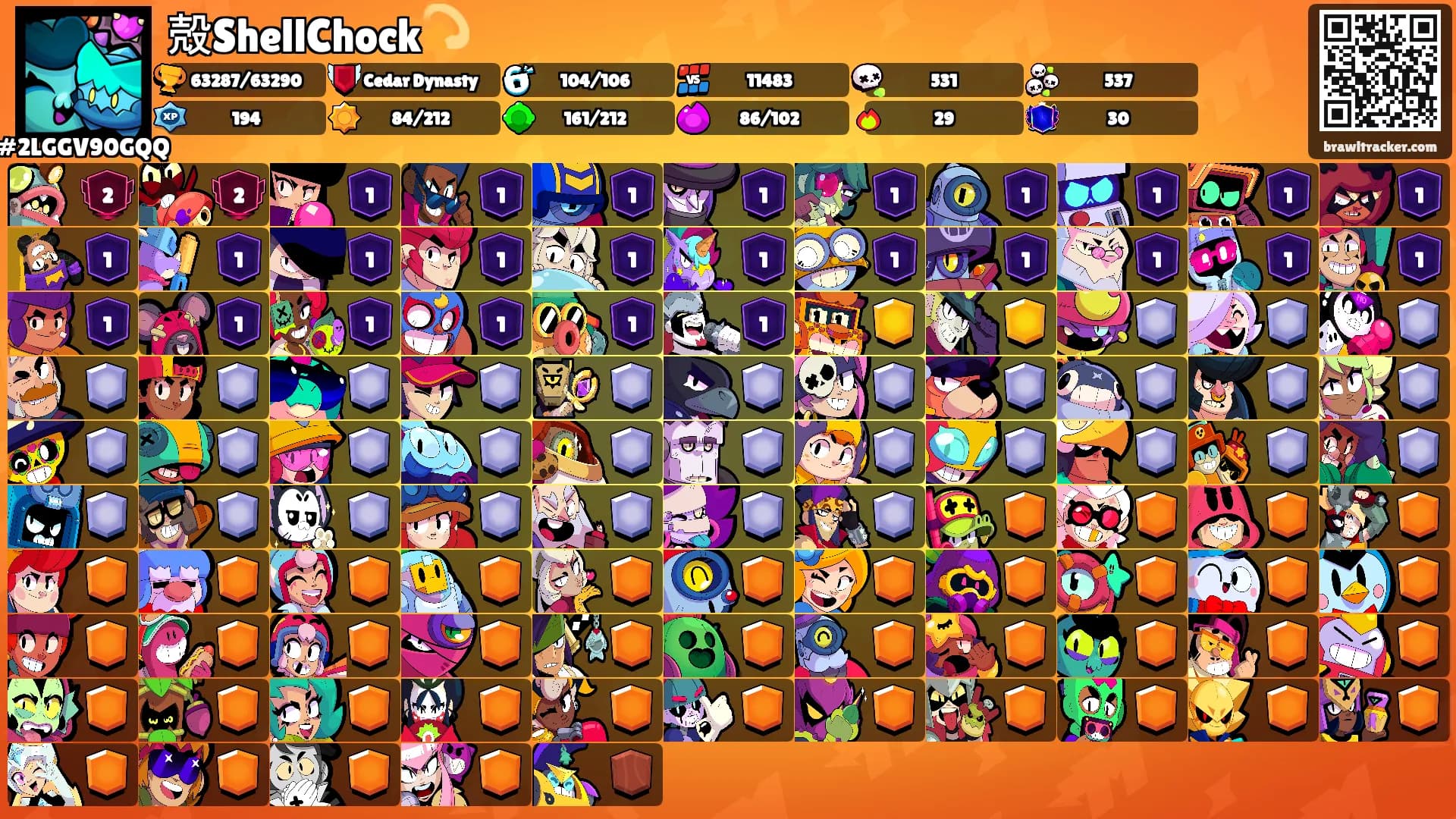 殻ShellChock💫's Ranks
