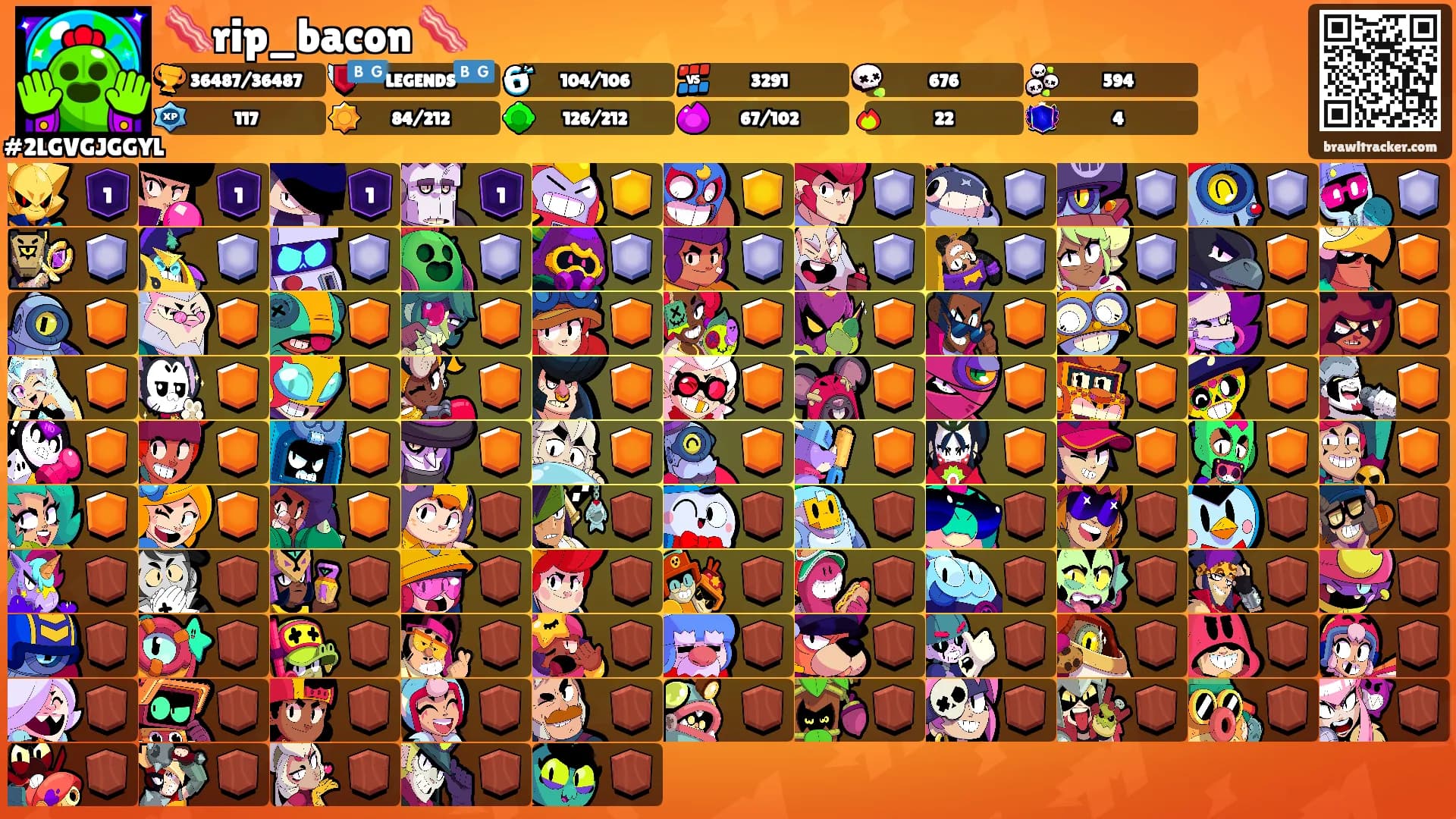 🥓rip_bacon 🥓's Ranks