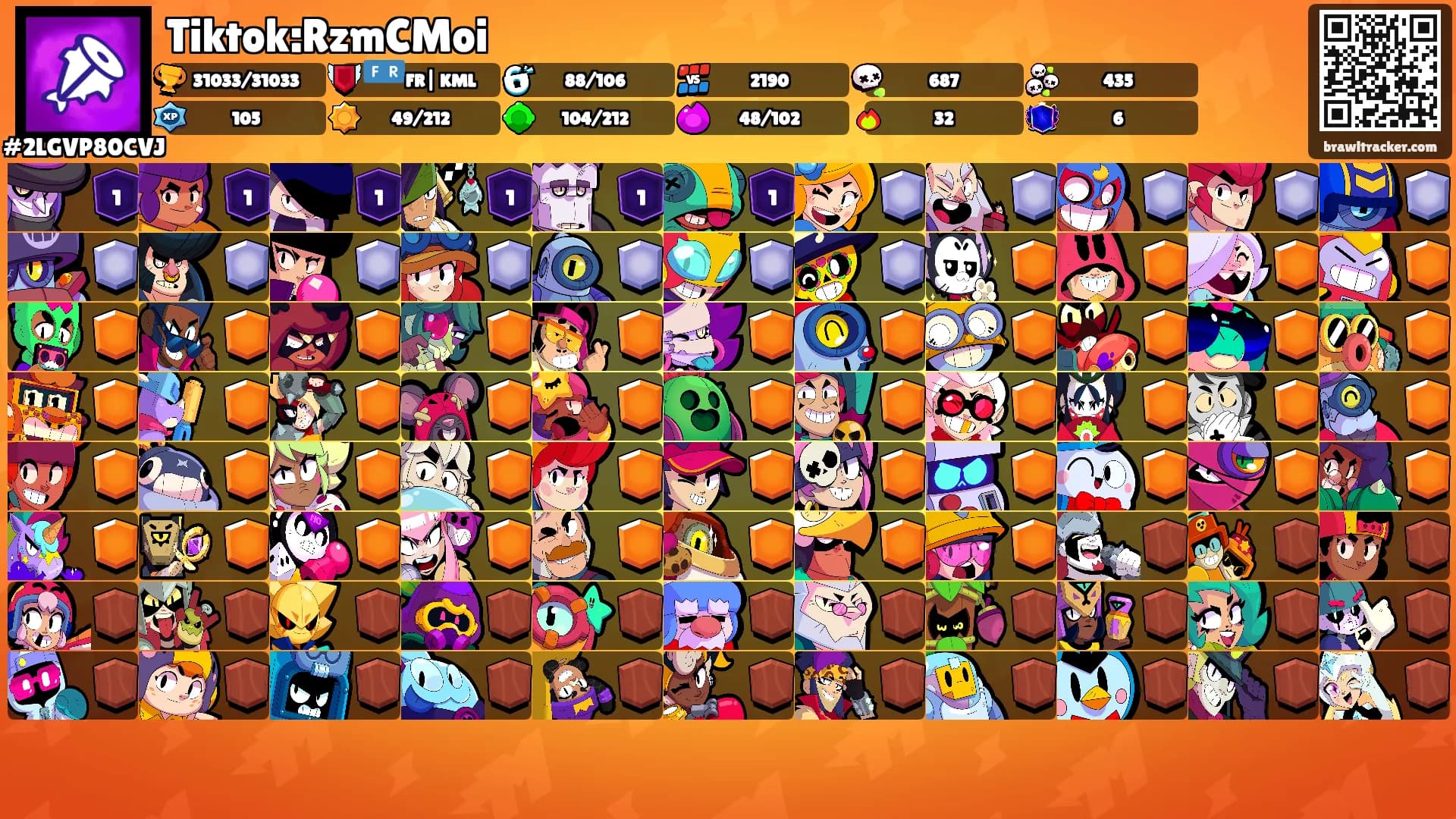 Tiktok:RzmCMoi's Ranks