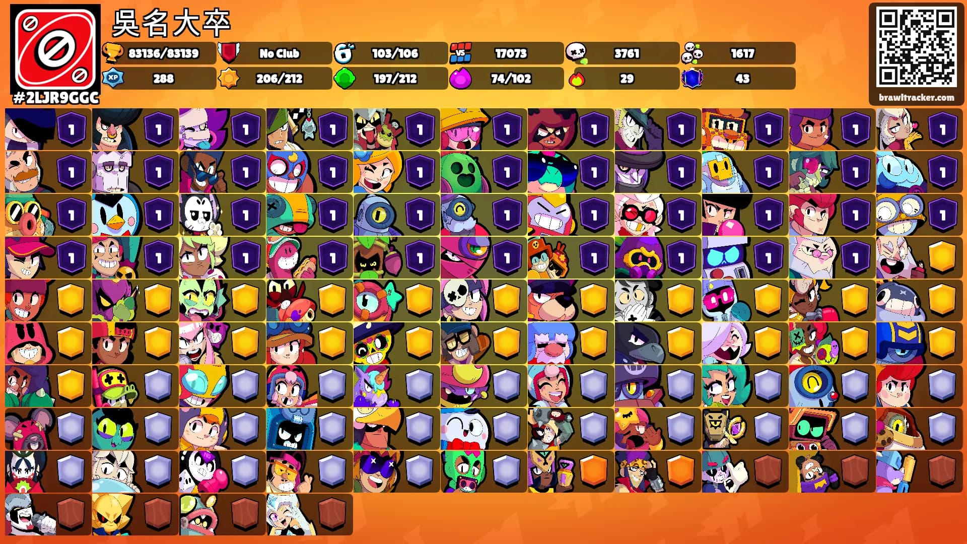 吳名大卒's Ranks