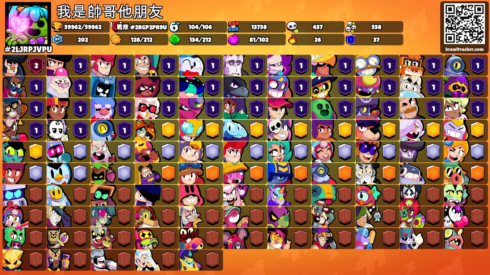 我是帥哥他朋友's Ranks