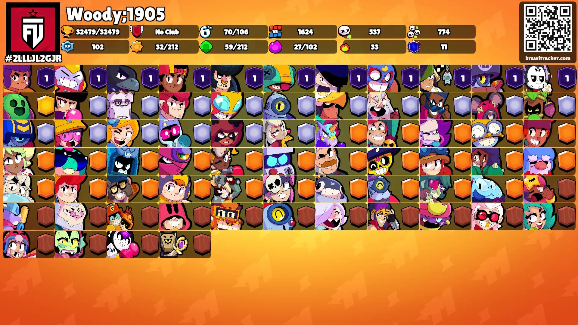 Woody;1905's Ranks