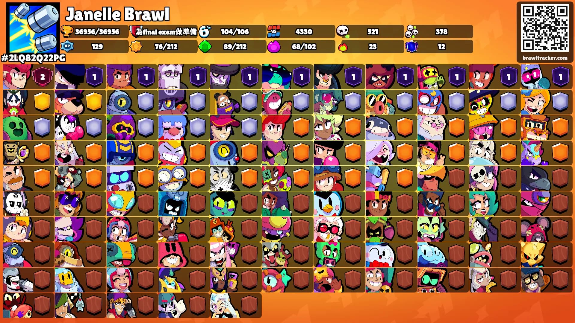 Janelle Brawl's Ranks