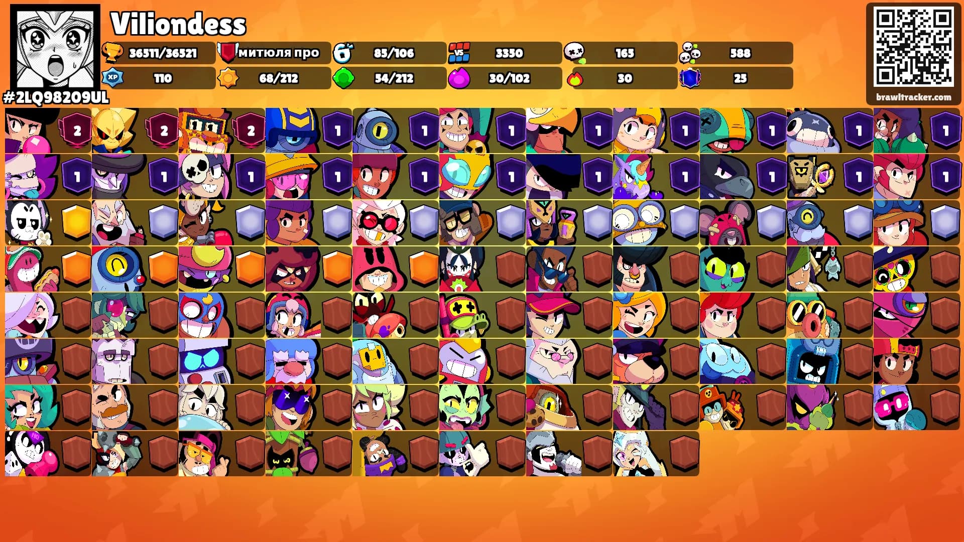 Viliondess's Ranks