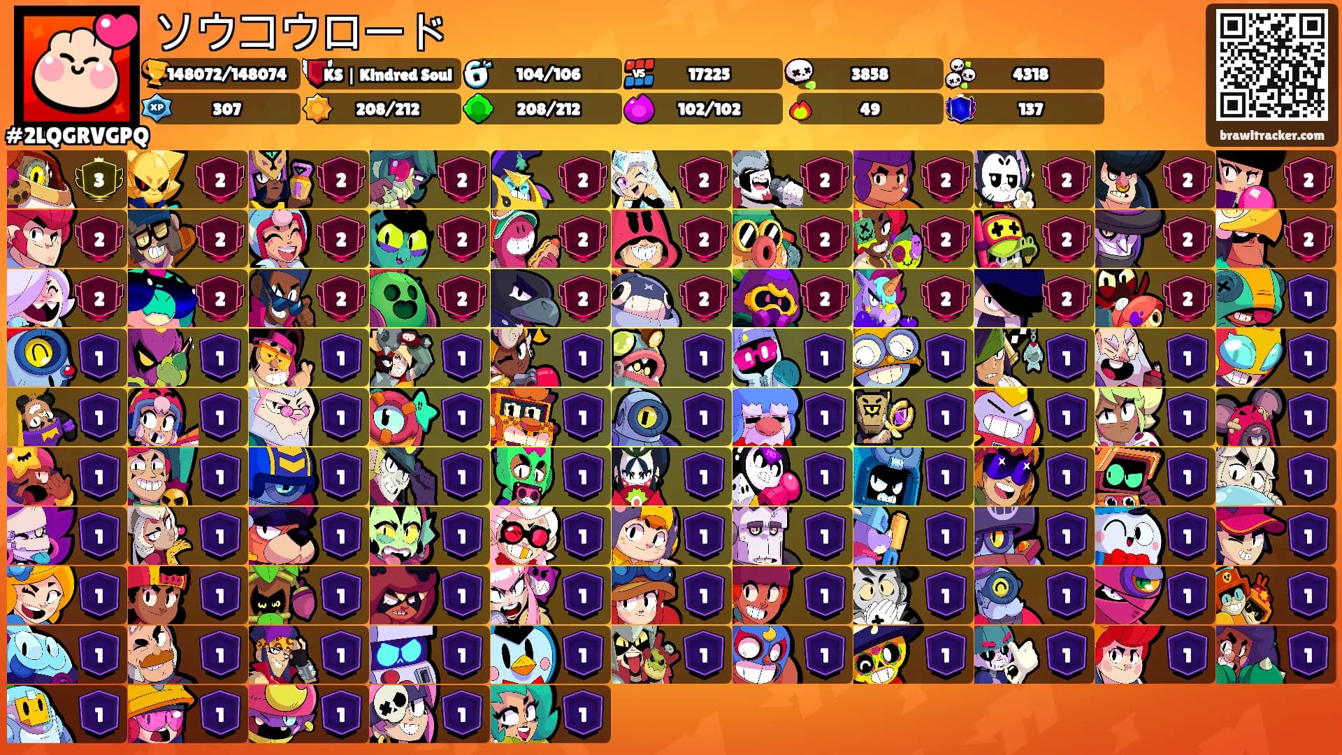 ソウコウロード's Ranks