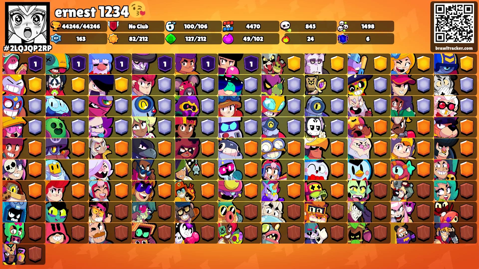 ernest 1234😘's Ranks