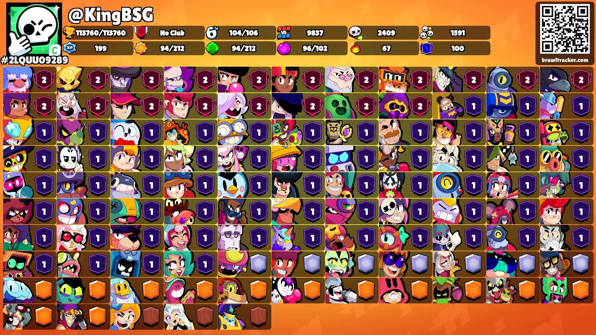 @KingBSG's Ranks