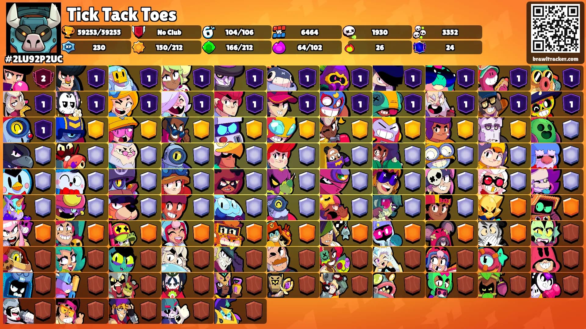 Tick Tack Toes's Ranks