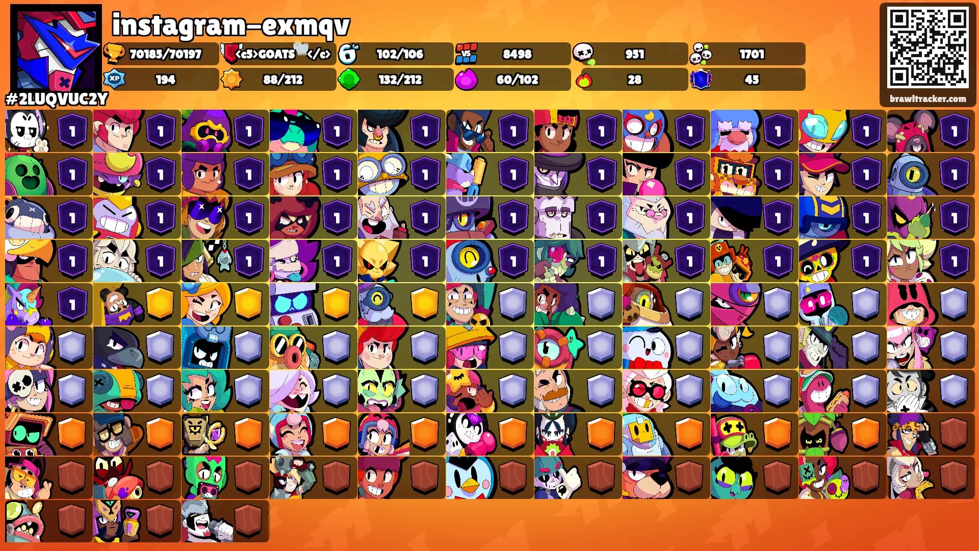 instagram-exmqv's Ranks