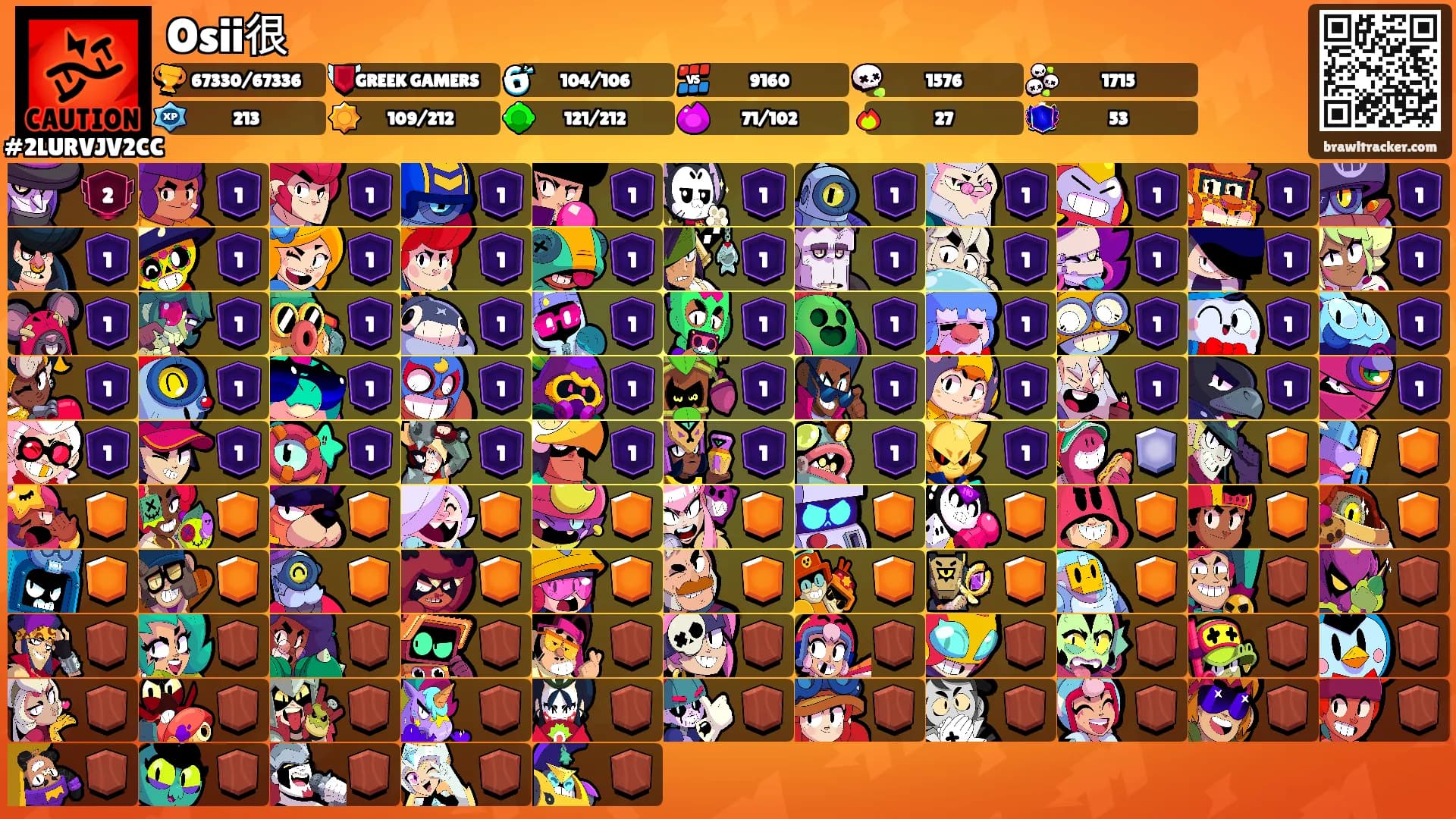 Osii很's Ranks