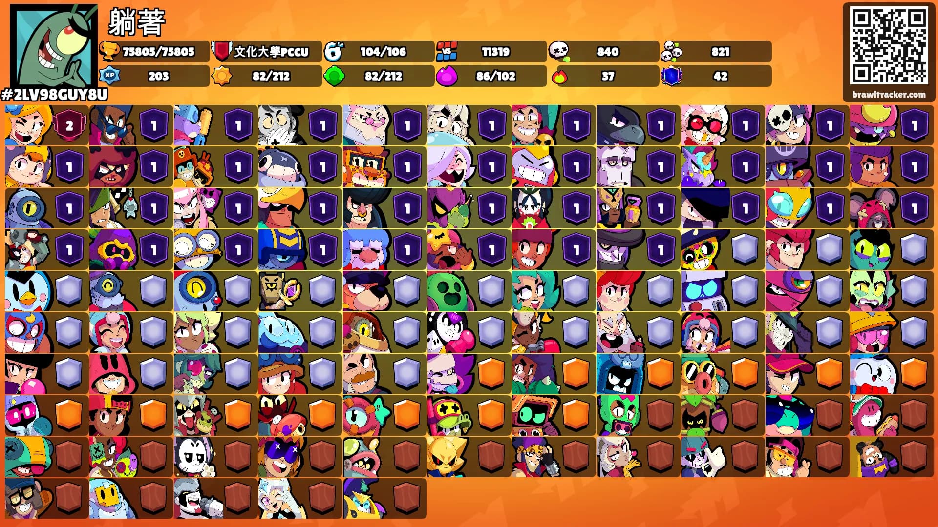 躺著's Ranks