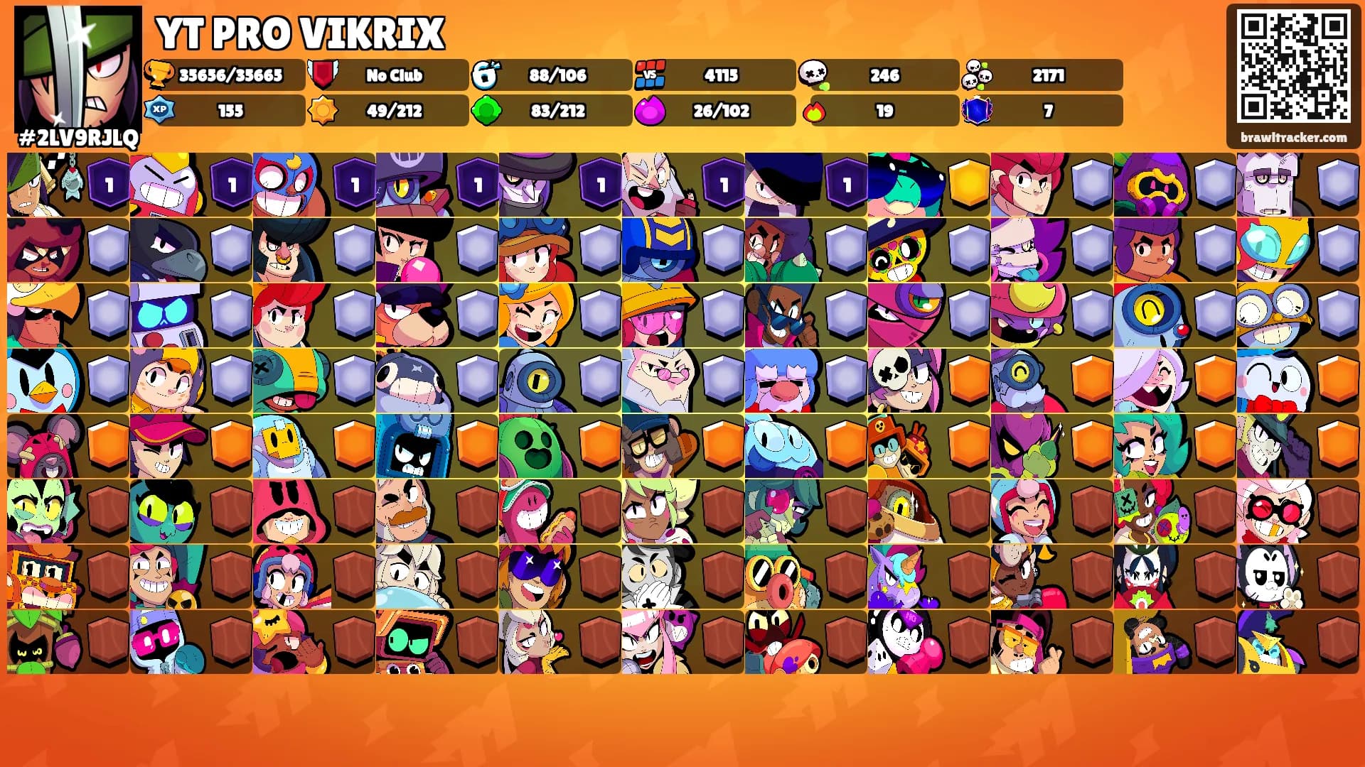 YT PRO VIKRIX's Ranks