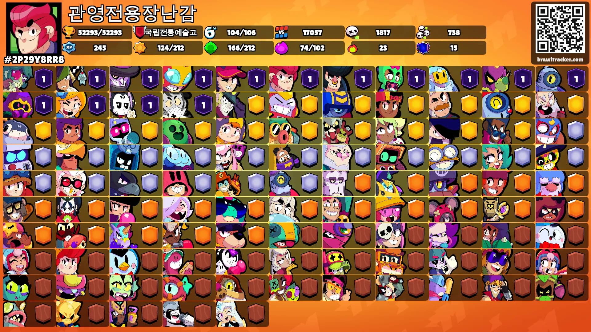 관영전용장난감's Ranks