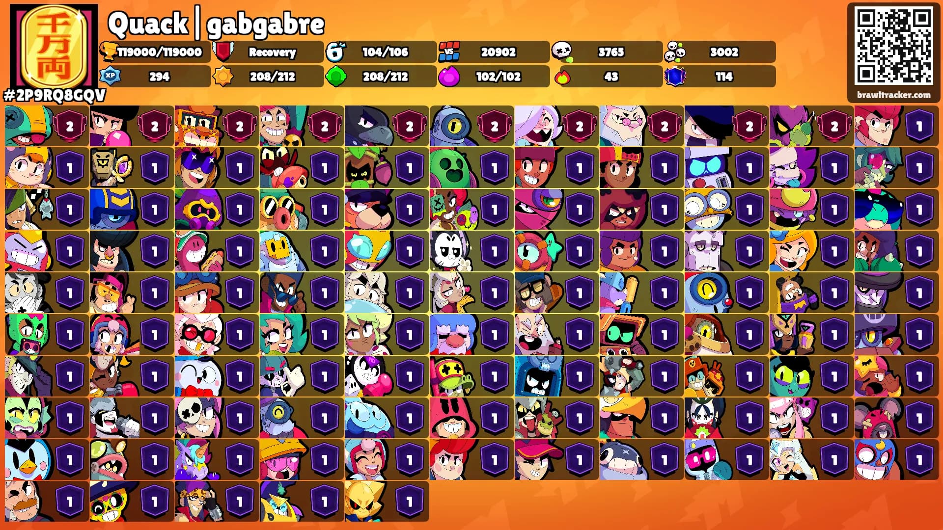 Quack|gabgabre's Ranks