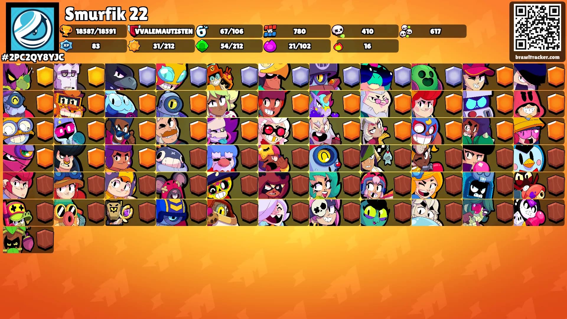Smurfik 22's Ranks