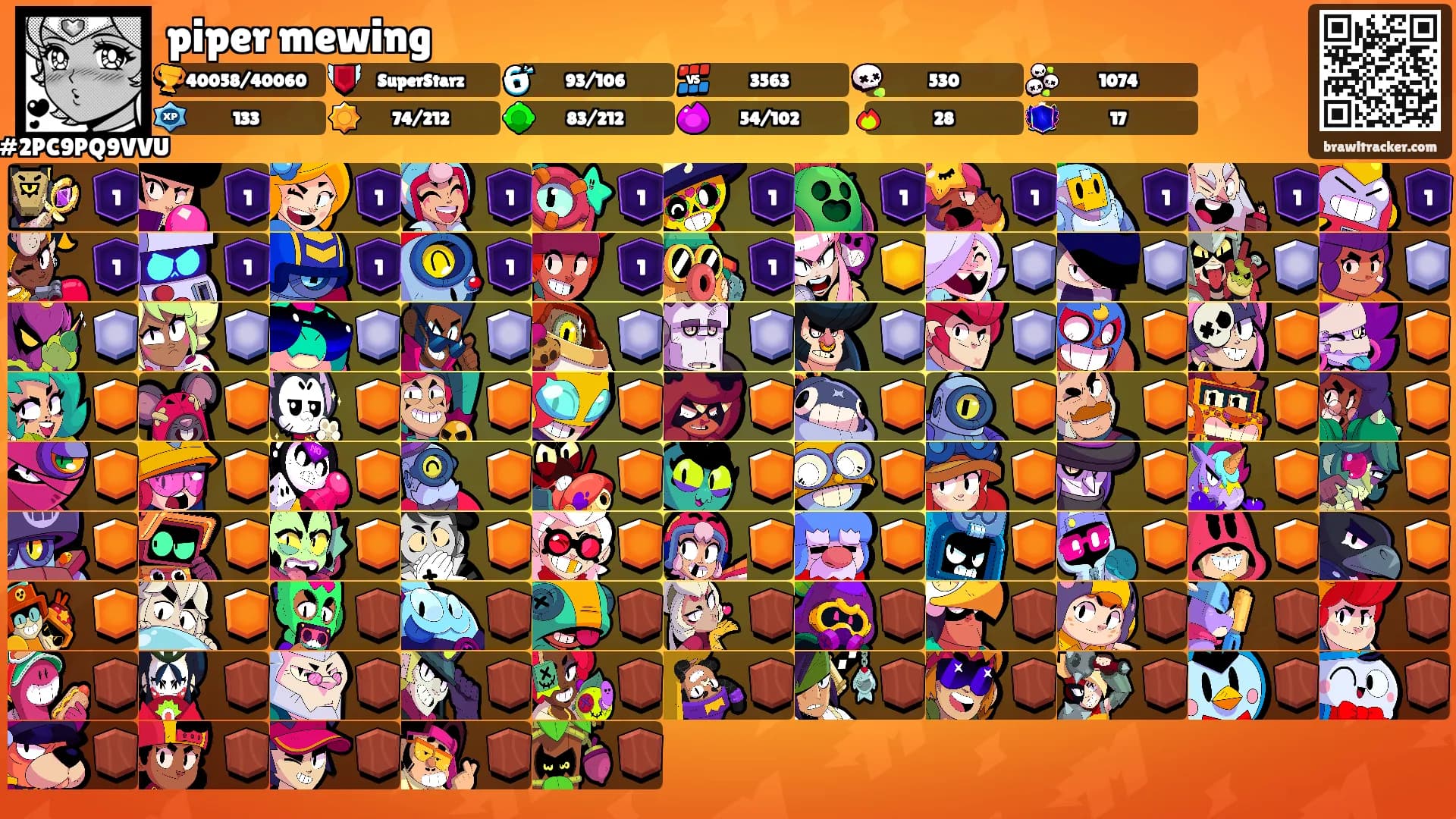 piper mewing's Ranks