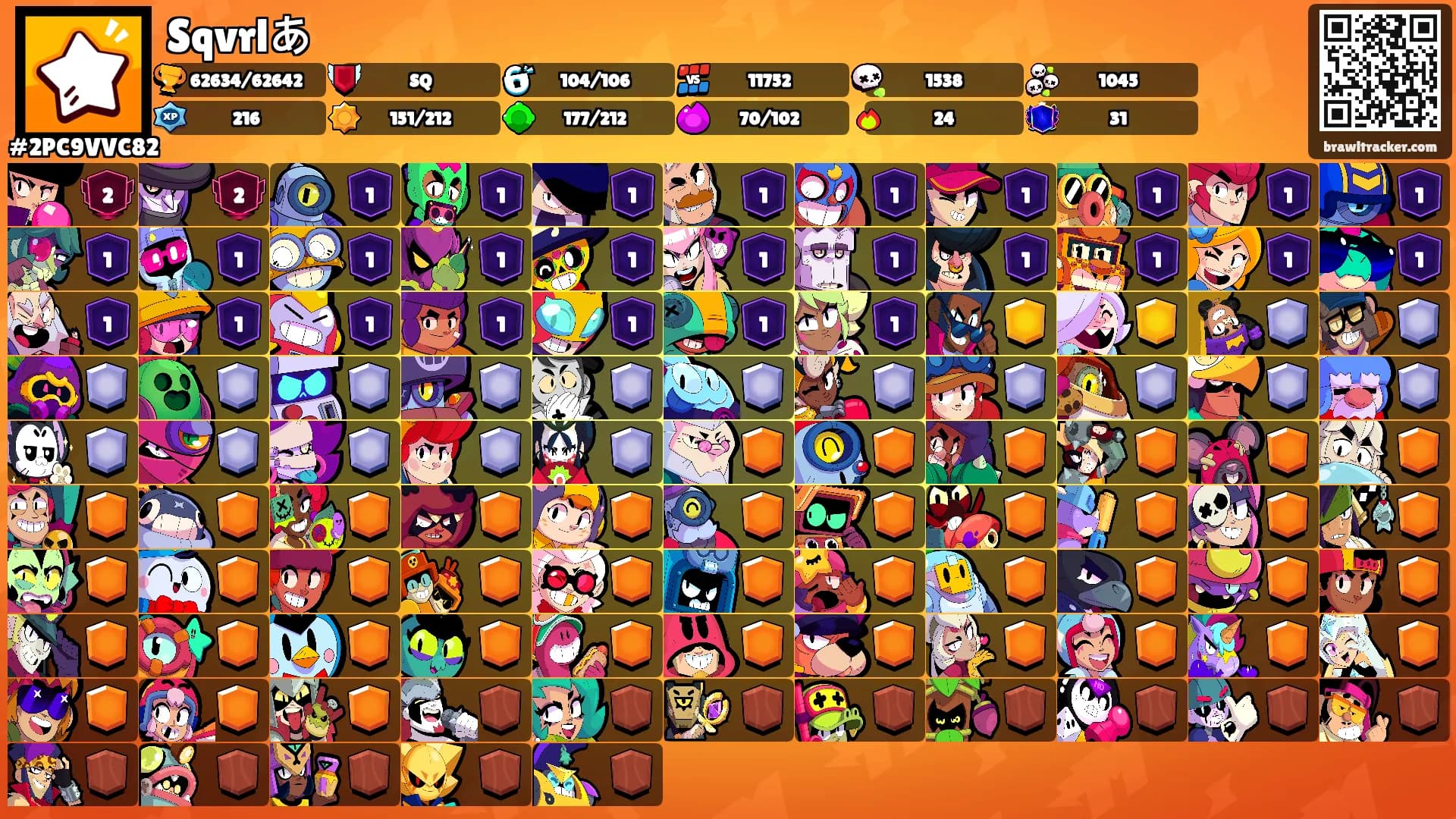 Sqvrlあ's Ranks