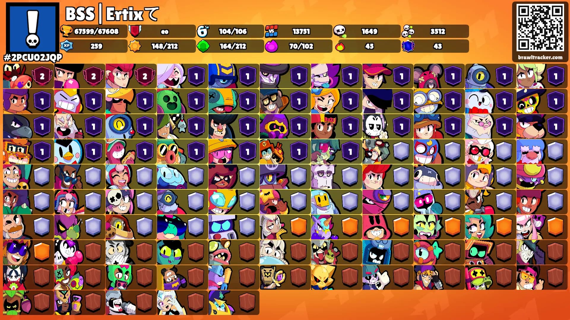 BSS|Ertixて's Ranks