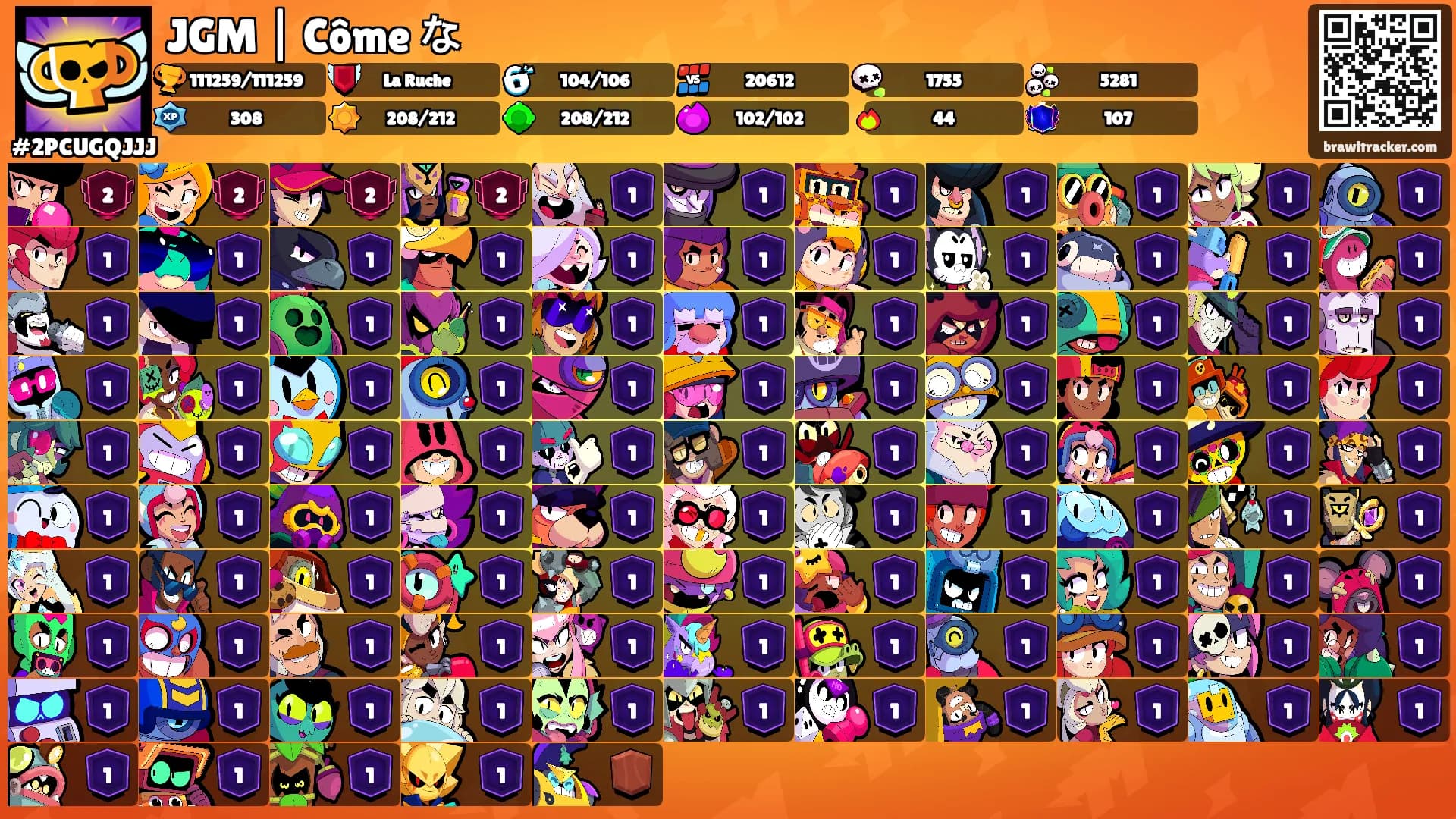 JGM | Côme な's Ranks