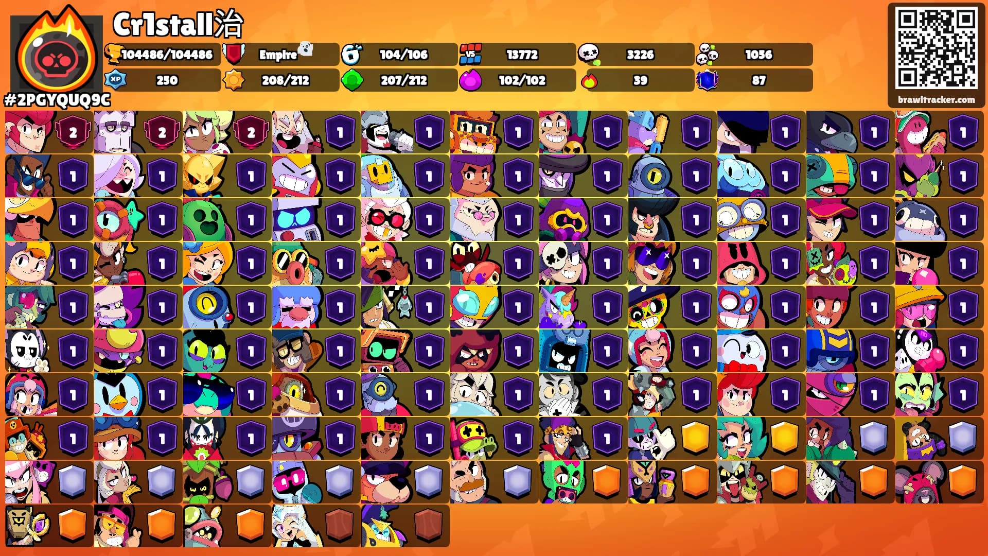 Cr1stall治's Ranks