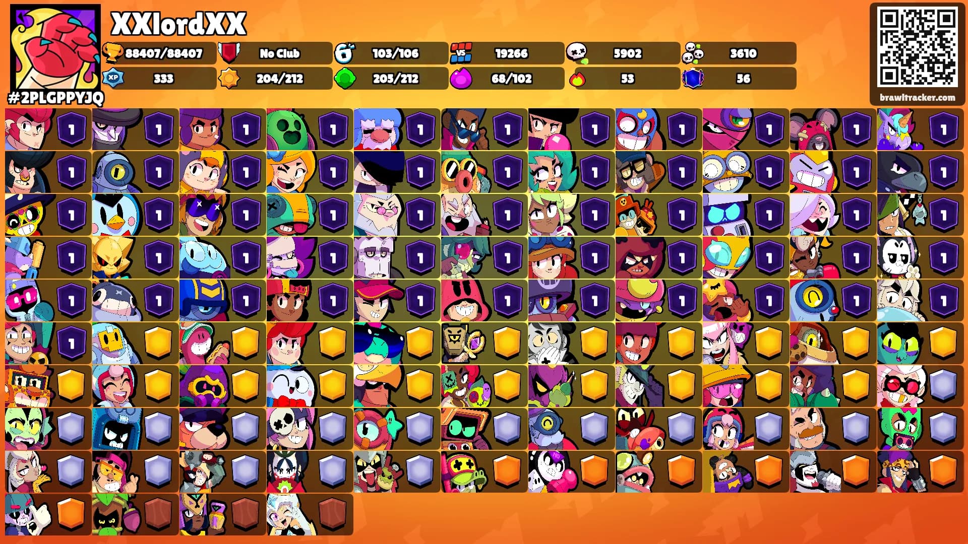 XXlordXX's Ranks