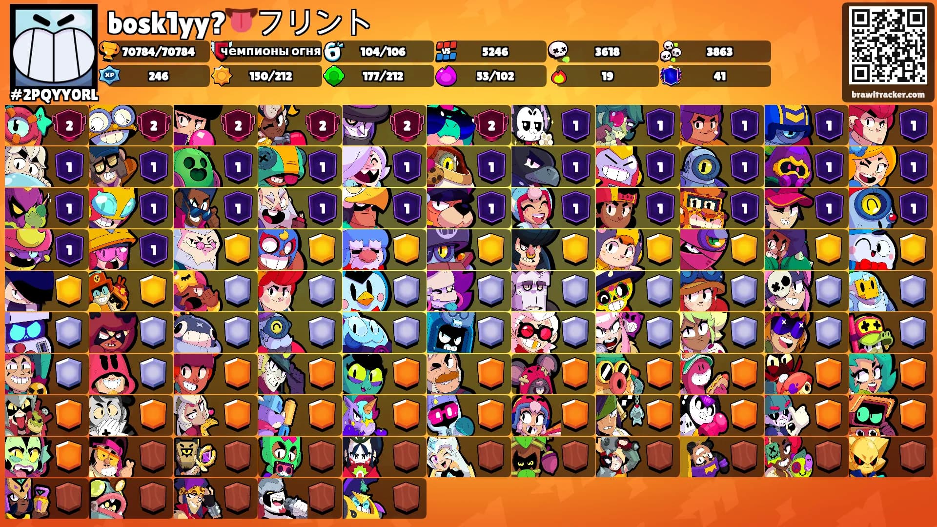 bosk1yy?👅フリント's Ranks