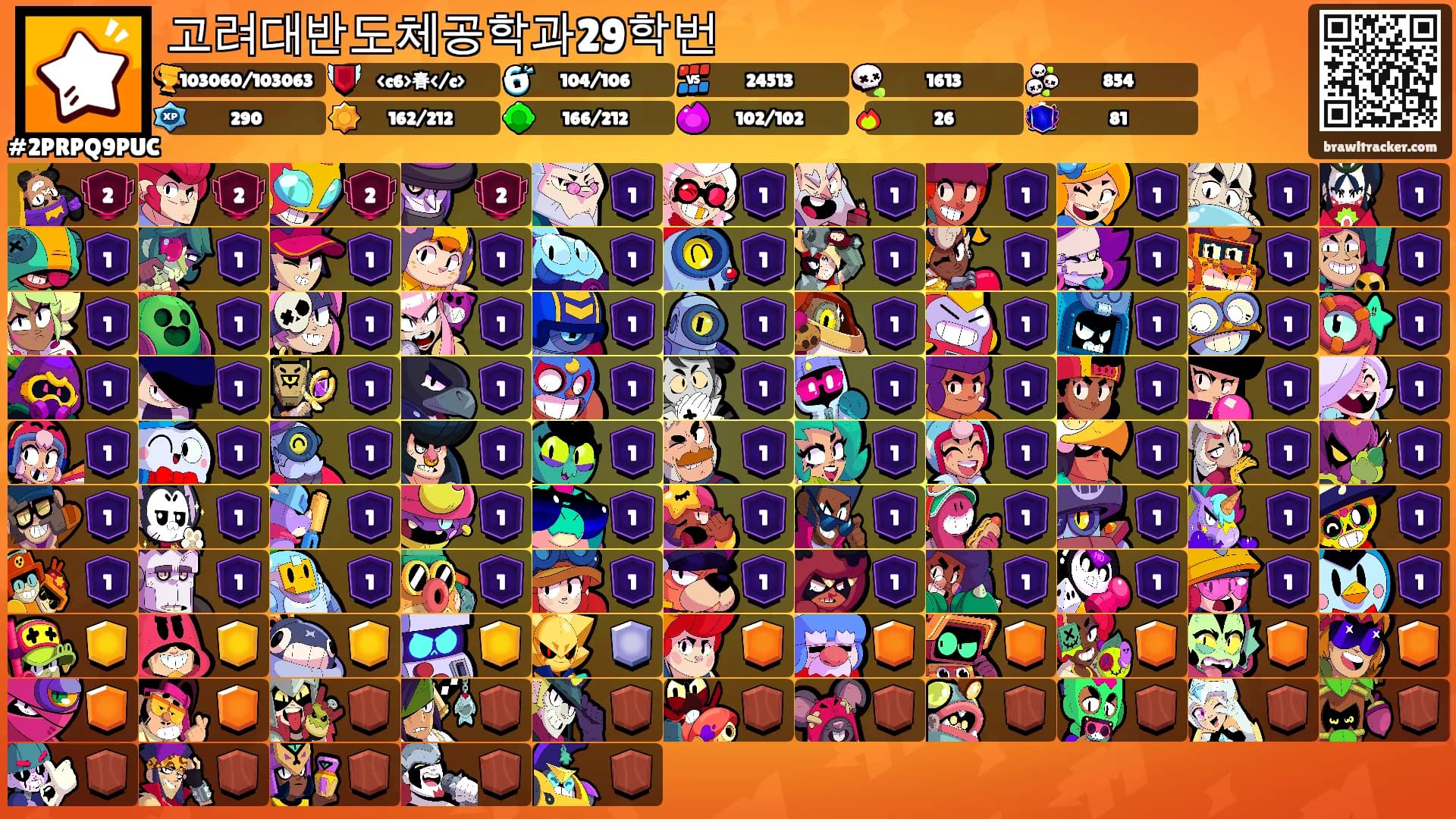 고려대반도체공학과29학번's Ranks
