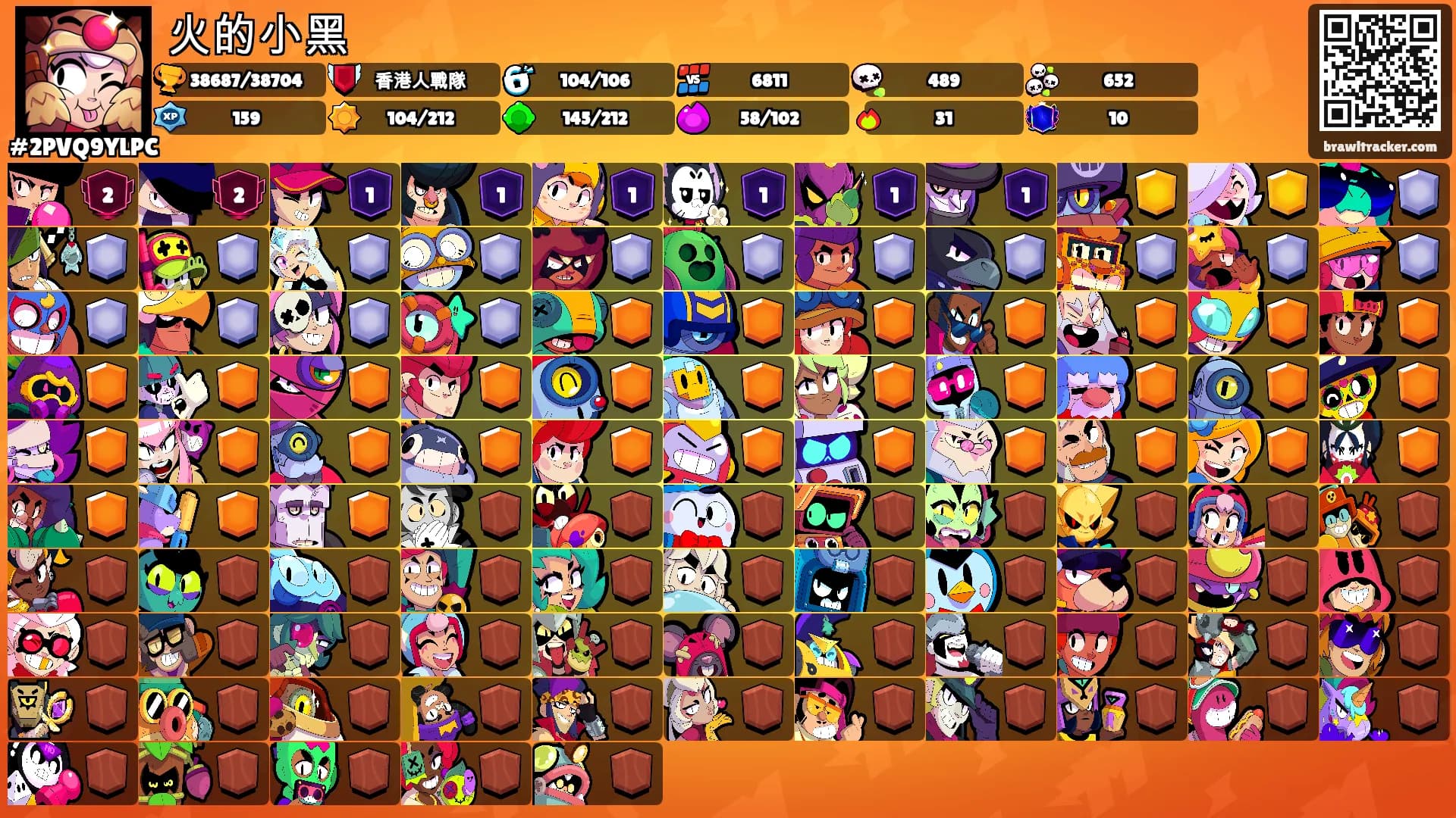 火的小黑's Ranks