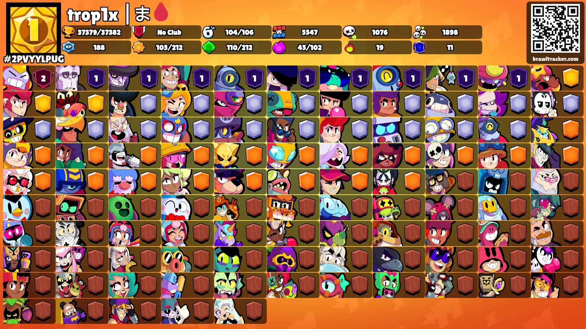 trop1x |ま🩸's Ranks