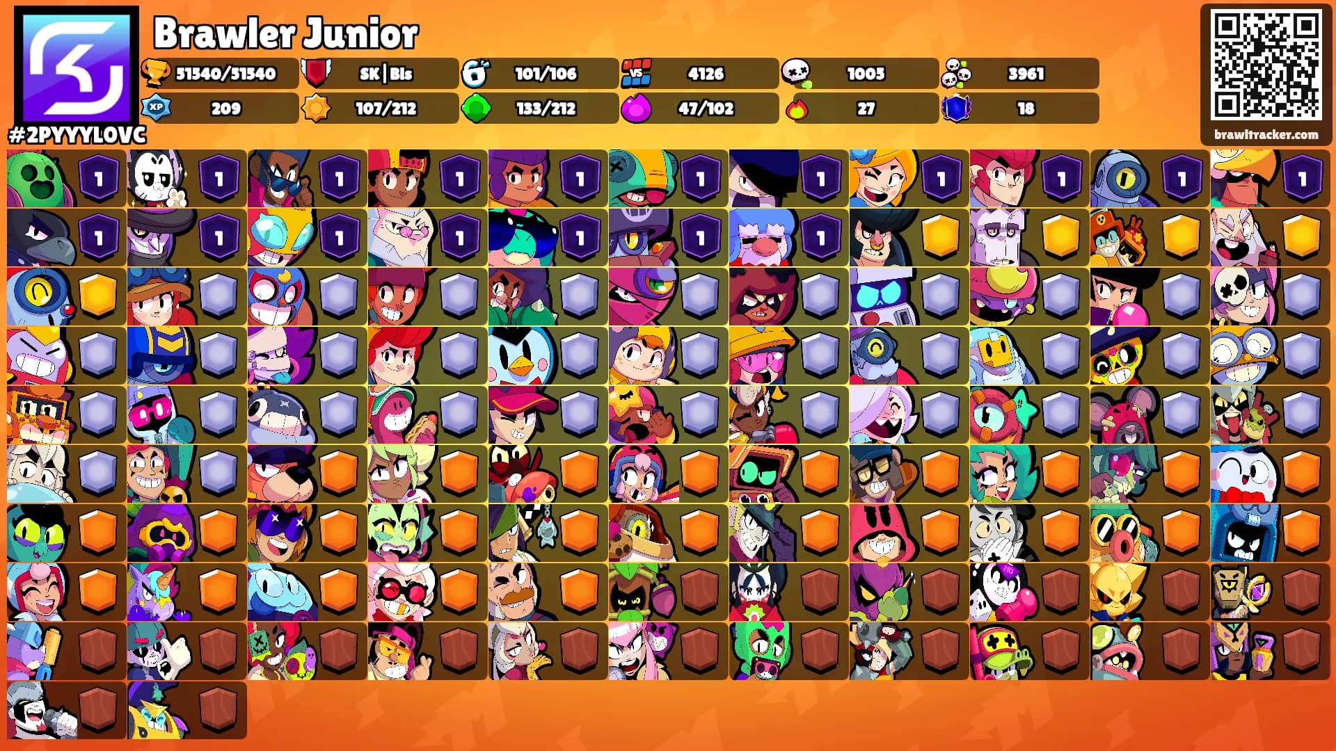 Brawler Junior's Ranks