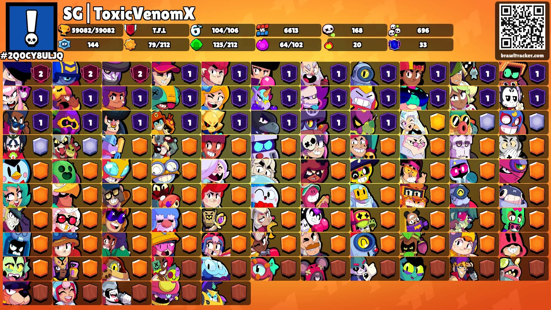 SG|ToxicVenomX's Ranks