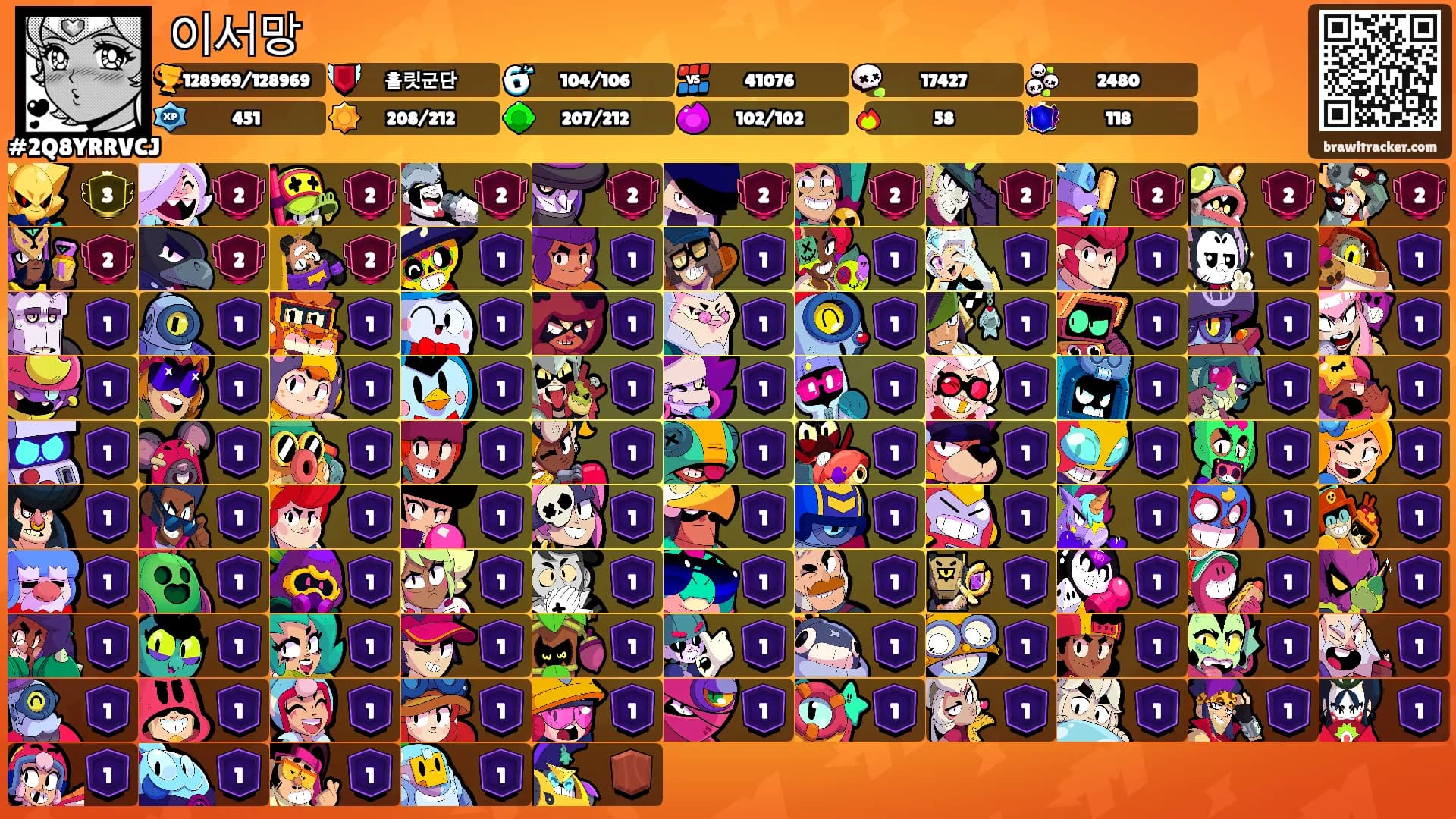 이서망's Ranks