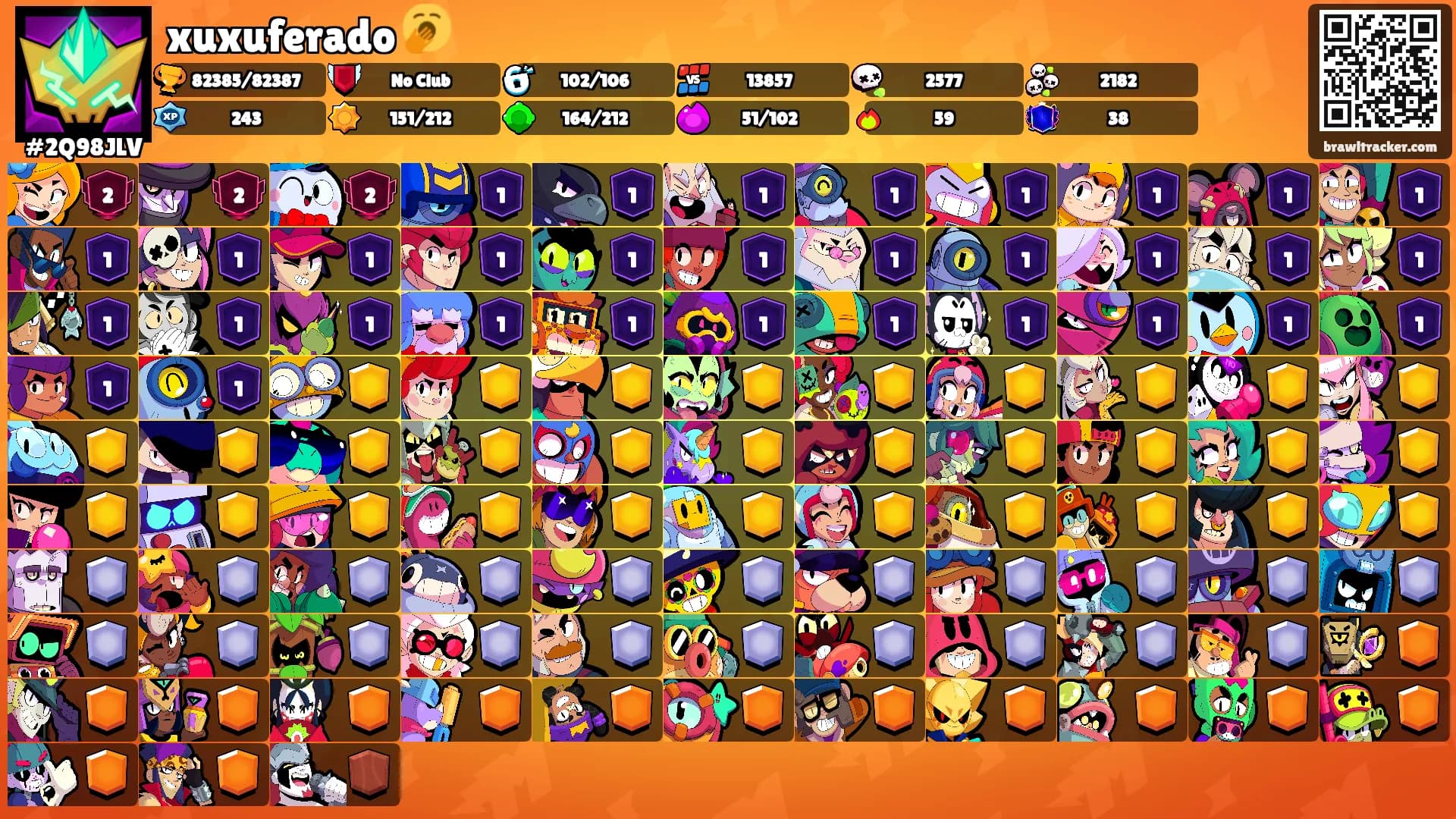 xuxuferado 🥱's Ranks