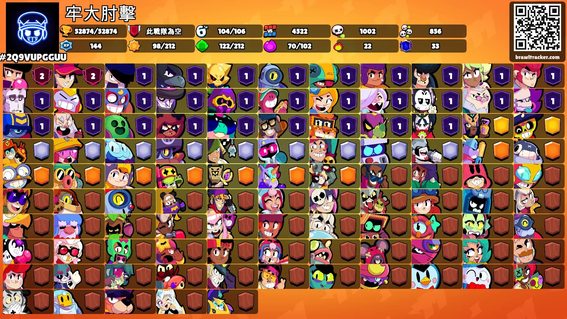 牢大肘擊's Ranks