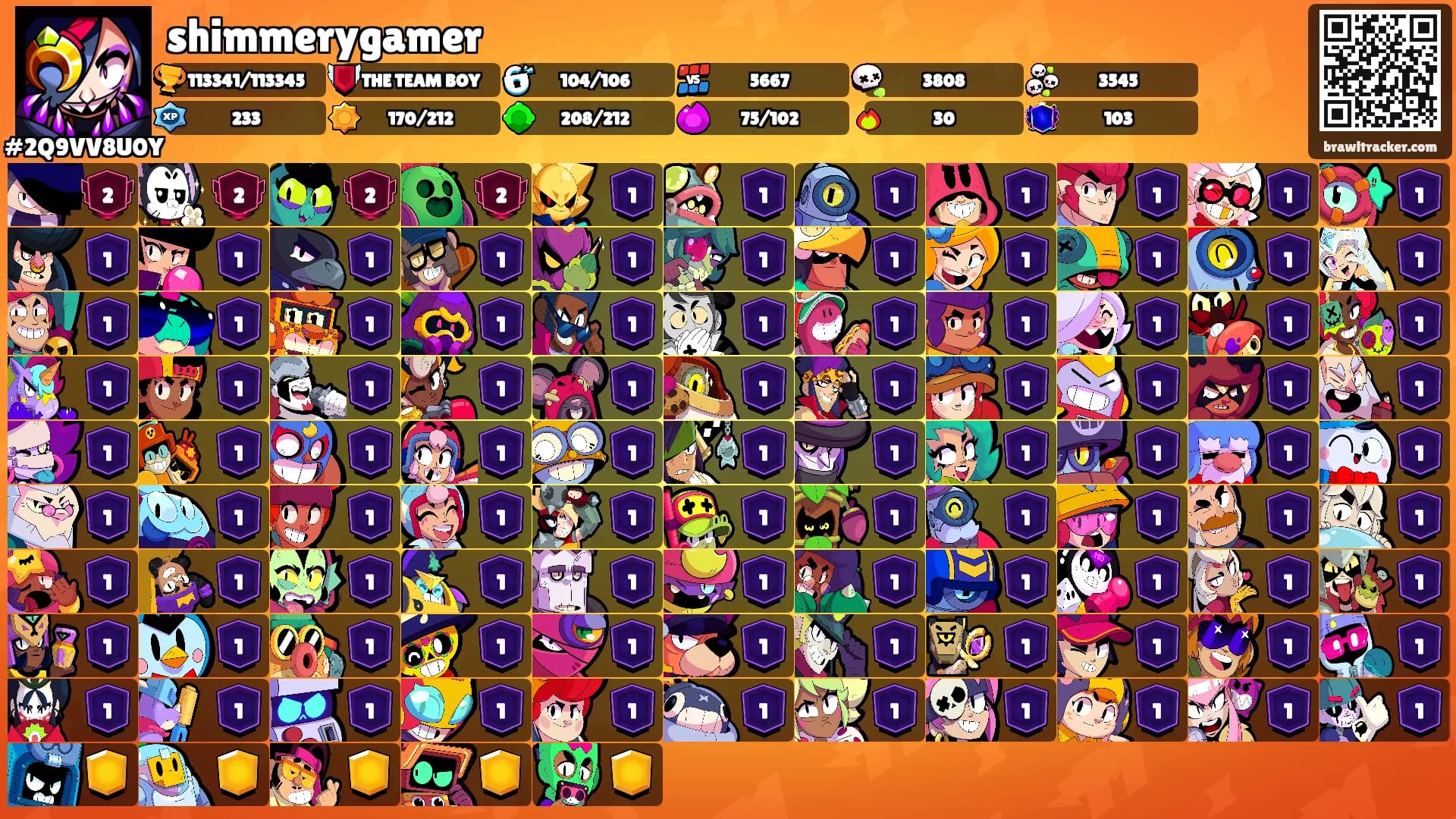 shimmerygamer's Ranks