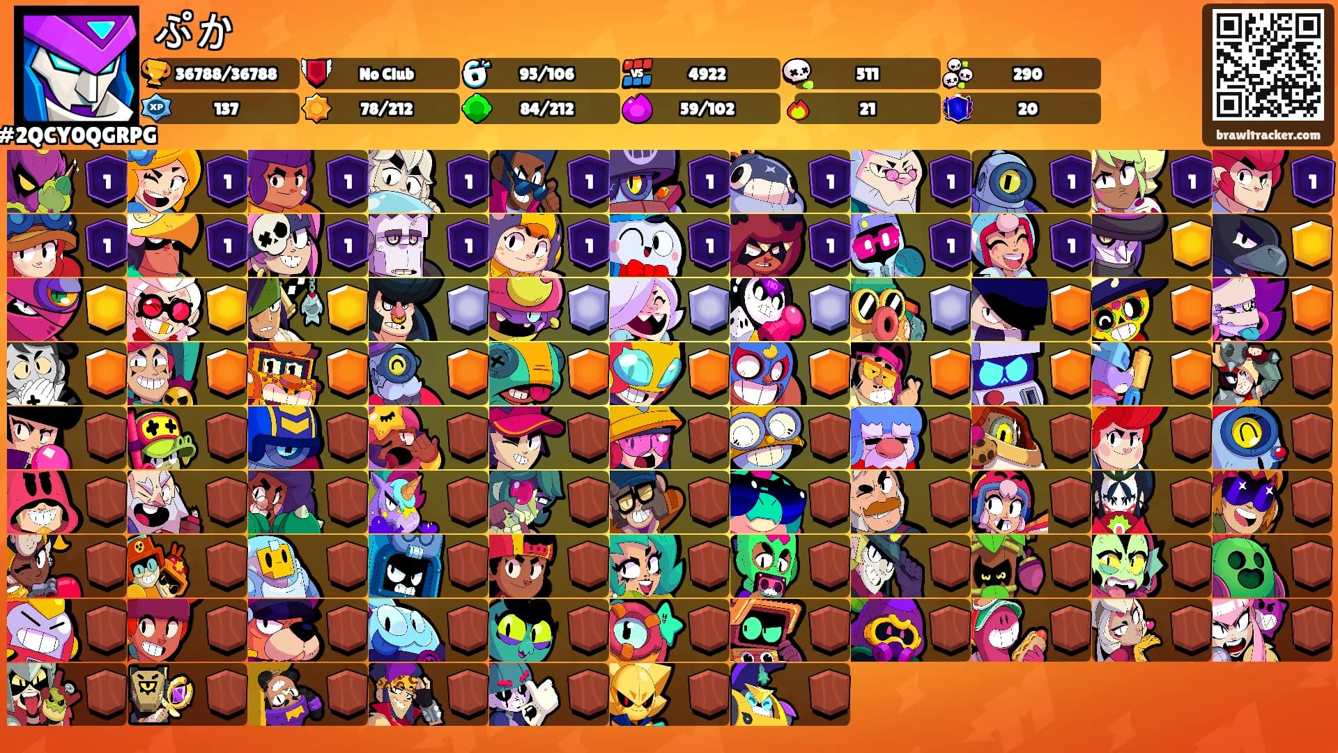 ぷか's Ranks