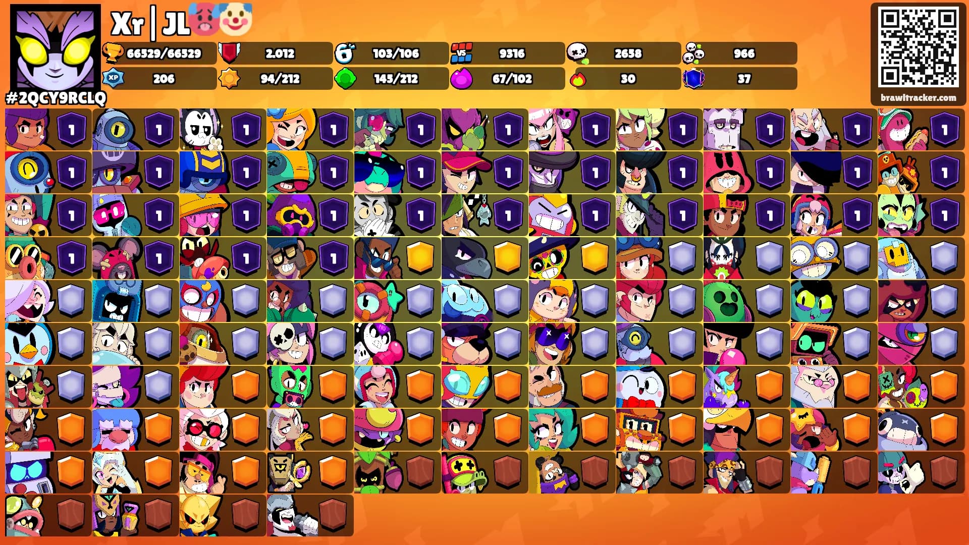 Xr|JL🥵🤡's Ranks