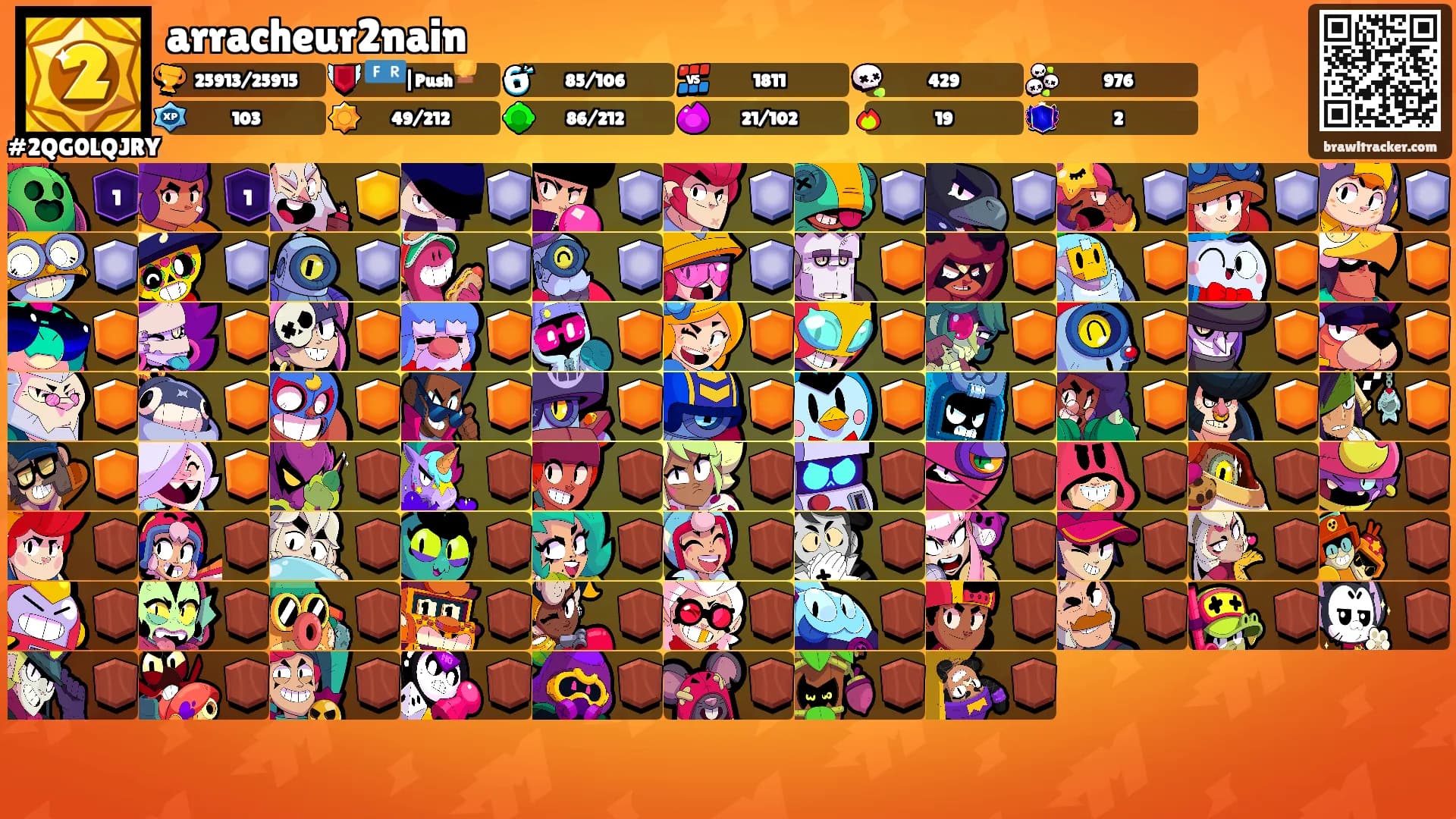 arracheur2nain's Ranks