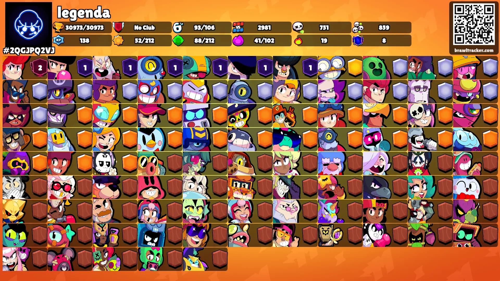legenda's Ranks