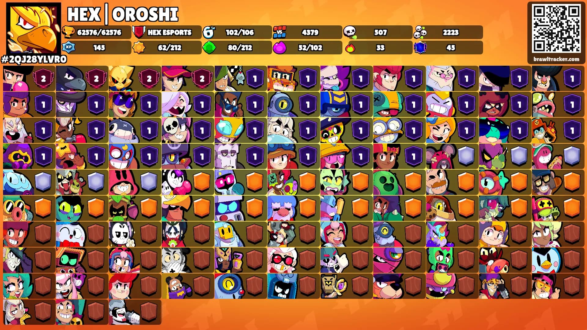 HEX|OROSHI's Ranks