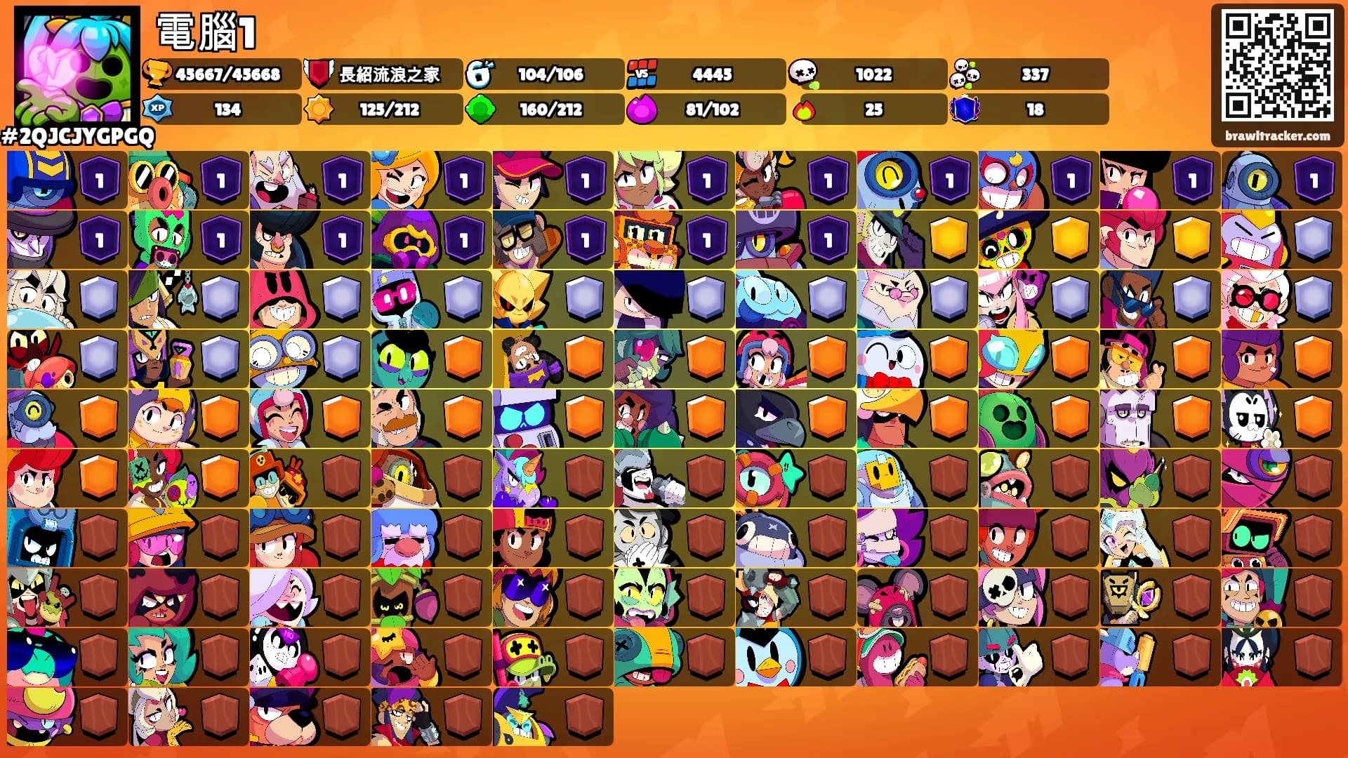 電腦1's Ranks