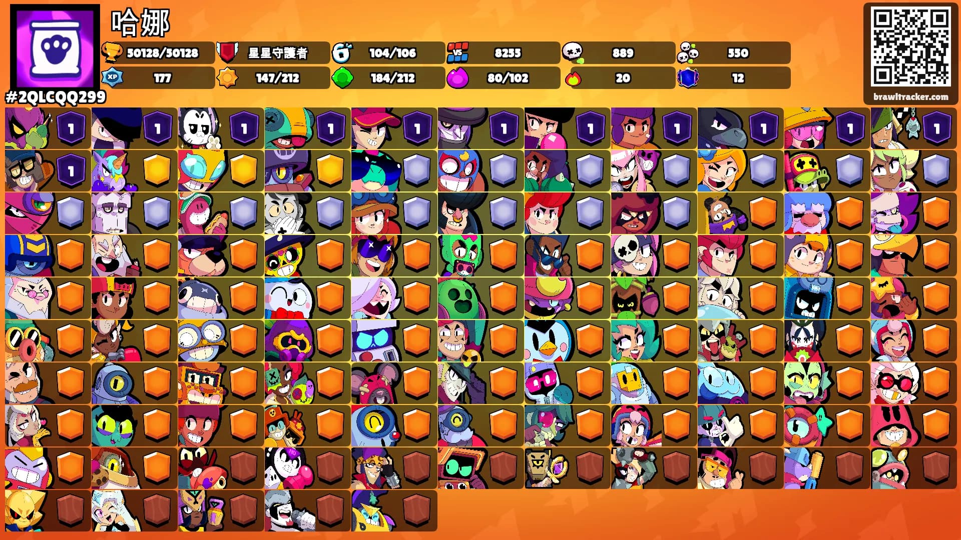 哈娜's Ranks