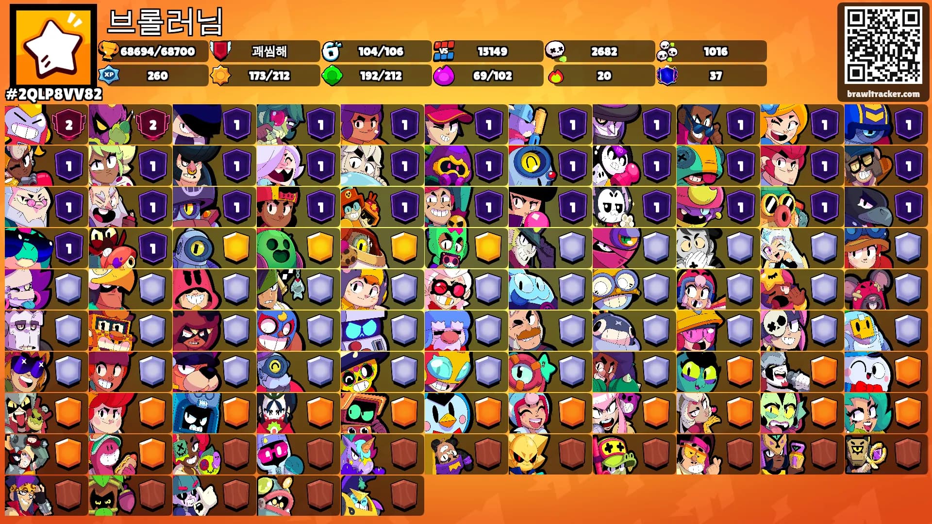 브롤러님's Ranks