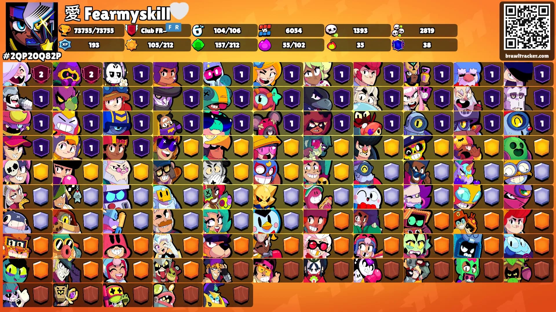 愛 Fearmyskill🤍's Ranks